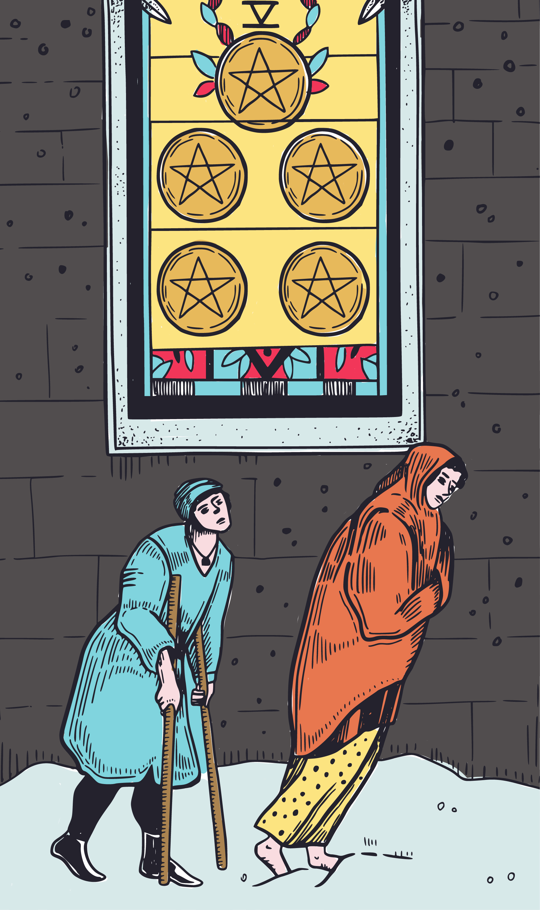 Five of Pentacles